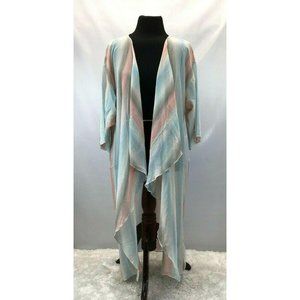 LuLaRoe Shirley Cascade Kimonos Lot of 2 Women Med
